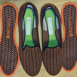 Rothy's 11.5 Walnut Tweed merino loafers EUC